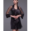Пеньюар из сетки и шёлка Mia-Amore ANDROMEDA 4303 черный, Цвет: черный, Размеры: L/XL