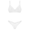 Соблазнительный комплект Obsessive ALISSIUM SET, Цвет: белый, Размеры: XL/2XL, изображение 3