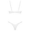 Соблазнительный комплект Obsessive ALISSIUM SET, Цвет: белый, Размеры: XL/2XL, изображение 4