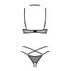 Откровенный комплект Obsessive DONARELLA SET, Цвет: черный, Размеры: XL/2XL, изображение 5