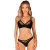 Комплект нижнего белья Obsessive NESARI SET, Цвет: черный, Размеры: XL/2XL