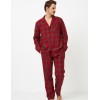 Фланелевая мужская пижама Aruelle HENDRIX, Цвет: бургундское вино, Размеры: M, изображение 2