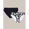 Набор хлопковых трусов 2 шт Esotiq MIA-MIA 42268 черный + белый, Цвет: черный+белый, Размеры: S