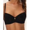 Бюстгальтер с пуш-ап вкладышами Esotiq ORGANIQUE 41780 черный, Цвет: черный, Размеры: 65E