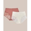 Хлопковые трусы в упаковке 2 шт Esotiq PINKY 42146 терракотовый + экрю, Цвет: терракотовый+экрю, Размеры: M, изображение 3