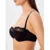 Бюстгальтер балконет Milavitsa 127510 черный, Цвет: черный, Размеры: 80B, изображение 3