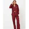 Фланелевая пижама с брюками Aruelle HOLLY, Цвет: бургундское вино, Размеры: 2XL, изображение 2