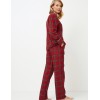 Фланелевая пижама с брюками Aruelle HOLLY, Цвет: бургундское вино, Размеры: 2XL, изображение 3