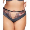 Трусы бразилиана Ava ROMANCE 2123 brazilian Gray, Цвет: графит, Размеры: 2XL