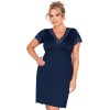 Ночная сорочка Donna MARIZA PLUS nightdress DARK BLUE, Цвет: темно-синий, Размеры: 5XL, изображение 3