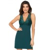 Сорочка с кружевным лифом Donna MELANIA II nightdress GREEN, Цвет: изумрудный, Размеры: S
