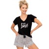 Пижама с шортами Donna PANTERA 1/2 pyjamas BLACK, Цвет: черный, Размеры: S