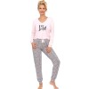 Пижама с брюками Donna PANTERA long pyjamas PINK, Цвет: розовый, Размеры: S, изображение 2