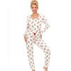 Пижама женская из хлопка Donna RENI long pyjamas, Цвет: белый, Размеры: S, изображение 2
