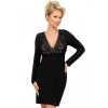Сорочка из вискозы Donna SILVANA long nightdress BLACK, Цвет: черный, Размеры: S