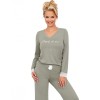 Вискозная пижама с брюками Donna SIMPLY long pyjamas OLIVE, Цвет: оливковый, Размеры: S