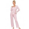 Вискозная пижама с брюками Donna SIMPLY long pyjamas POWDER PINK, Цвет: розовый, Размеры: S, изображение 2
