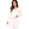 Хлопковая пижама с брюками Donna SWEET long pyjamas, Цвет: белый, Размеры: L