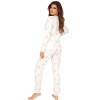 Хлопковая пижама с брюками Donna SWEET long pyjamas, Цвет: белый, Размеры: L, изображение 3