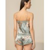 Пижама шелковая топ и шорты Mia-Amore AZALIA 4412, Цвет: серебристый, Размеры: M, изображение 2