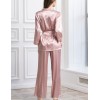 Пижама шёлковая Mia-Amore FELLINI 3915 пудра, Цвет: пудровый, Размеры: L, изображение 2