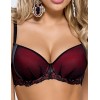 Бюстгальтер балконет с пуш-ап Nipplex RAMONA P-UP бордовый, Цвет: бордовый, Размеры: 65D