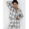Фланелевая пижама Sensis EVIE, Цвет: серый, Размеры: M, изображение 4