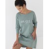 Ночная сорочка из хлопка Sensis GARDEN, Цвет: зеленый, Размеры: S/M