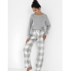 Пижама с фланелевыми брюками Sensis VESPER, Цвет: серый, Размеры: M, изображение 2