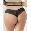 Высокие трусы стринги Kris Line LIME stringi high waist, Цвет: бежевый+лайм, Размеры: XL, изображение 2