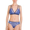 Комплект Mioocchi VALERIE 778484 бралетт и бразилиана fiordaliso/nero, Цвет: fiordaliso/nero, Размеры: XS