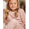 Пижама для девочек Taro 3040/3041/3050 CHLOE, Цвет: пыльная роза/белый, Размеры: 92, изображение 3