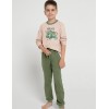 Детская пижама Taro 3086/3087/3090 SAMMY, Цвет: бежевый/хаки, Размеры: 128