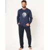 Пижама мужская со штанами Key MNS 625 темно-синий, Цвет: темно-синий, Размеры: XL, изображение 2