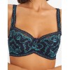 Бюстгальтер балконет кружево биколор Simona M 608 кварц-лазурит, Цвет: кварц-лазурит, Размеры: 75D