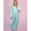 Женская пижама со штанами Taro 3217 ABI, Цвет: бирюзовый, Размеры: XL, изображение 2