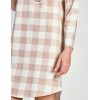 Ночная сорочка в клетку Taro 3224 NATALIE, Цвет: светло-бежевый, Размеры: XL, изображение 3