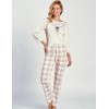 Хлопковая пижама с брюками Taro 3225 NATALIE, Цвет: светло-бежевый, Размеры: XL, изображение 2