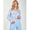 Трикотажная пижама с брюками Taro 3237 GINNY, Цвет: голубой, Размеры: XL