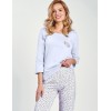 Пижама женская со штанами Taro 3240/3256/3257 ARIELLA, Цвет: светло-голубой, Размеры: 6XL