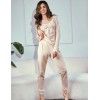 Бежевая пижама из хлопка Taro 3252 VICKY, Цвет: песочный, Размеры: XL, изображение 2