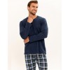 Пижама мужская со штанами Taro 3293/3294/3295 DARREN, Цвет: темно-синий, Размеры: L