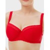 Бюстгальтер балконет Sermija 123-09-L красный, Цвет: красный, Размеры: 80D