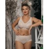 Высокие трусы слипы Honey H47-23-AK крем-брюле, Цвет: крем-брюле, Размеры: L, изображение 3