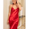 Длинная шелковая сорочка Mia-Amore MARJORY 3968 красный, Цвет: красный, Размеры: S, изображение 2