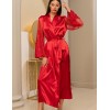 Натуральный шелковый халат Mia-Amore MARJORY 3969 красный, Цвет: красный, Размеры: L/XL, изображение 4