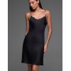 Сорочка шелковая Mia-Amore SALMA 4200, Цвет: черный, Размеры: 2XL