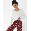 Женская пижама с брюками Sensis HONORA, Цвет: белый, Размеры: M