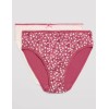 Набор хлопковых трусов Ysabel Mora 19021 MIDI (2 шт) розовый + амарант, Цвет: розовый + амарант, Размеры: L, изображение 5