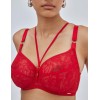 Бюстгальтер кружевной мягкий Alles CHIARA M красный, Цвет: красный, Размеры: 70F, изображение 3